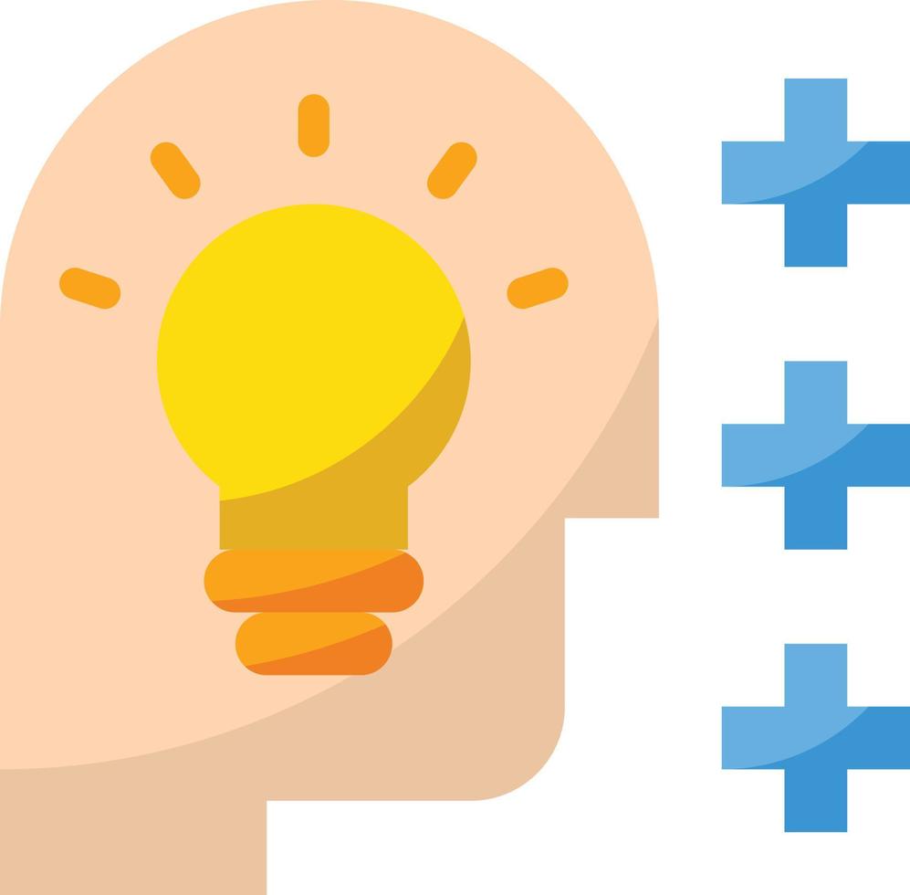 development bright smart idea lighting - flat icon vector