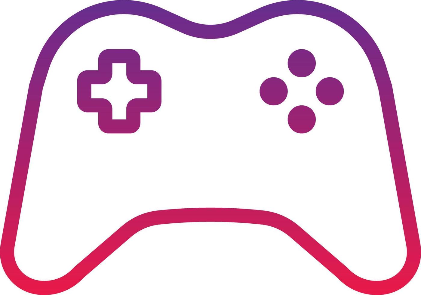 controller game wifi buttons - gradient icon vector