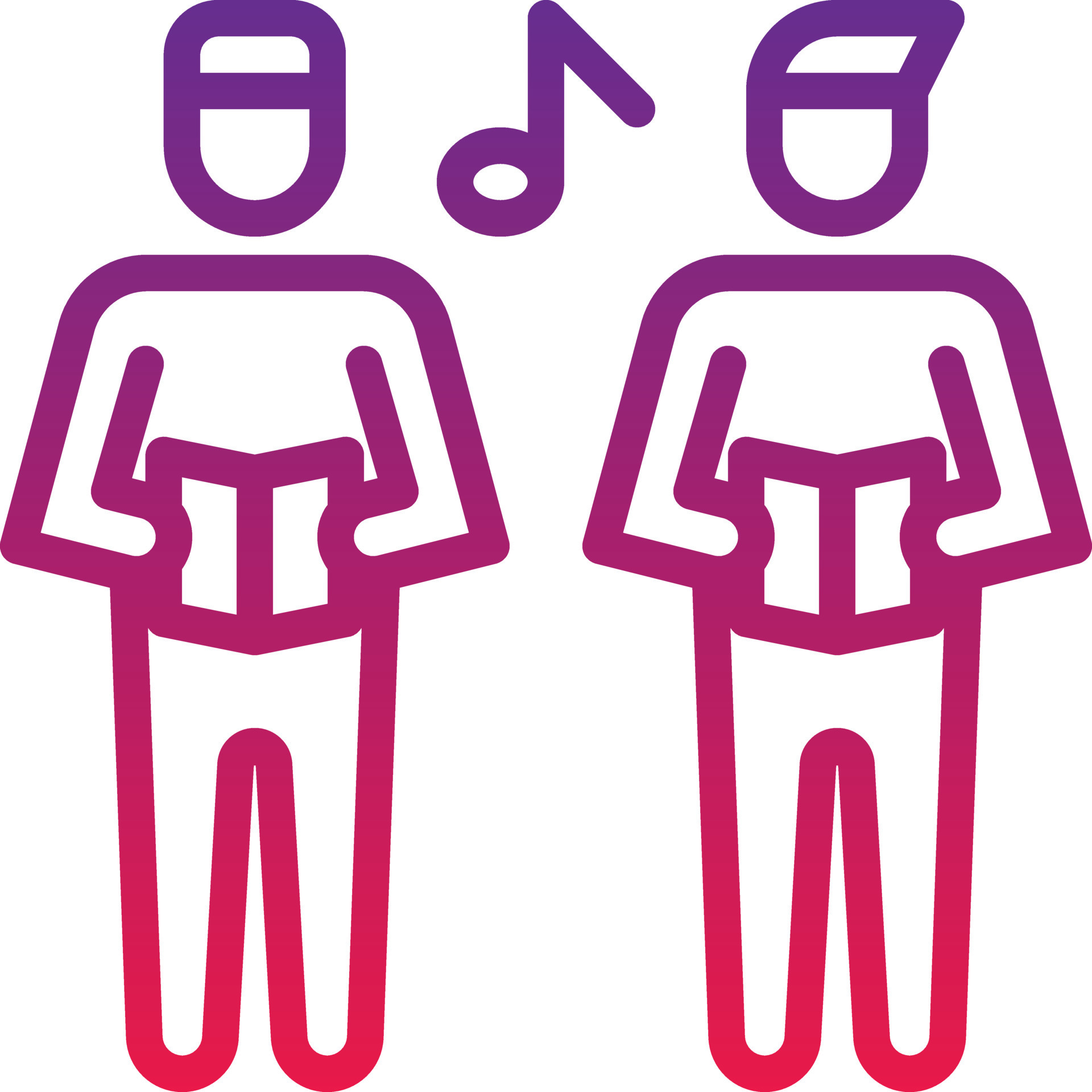 choir music song chorus voice gradient icon 14055062 Vector Art at