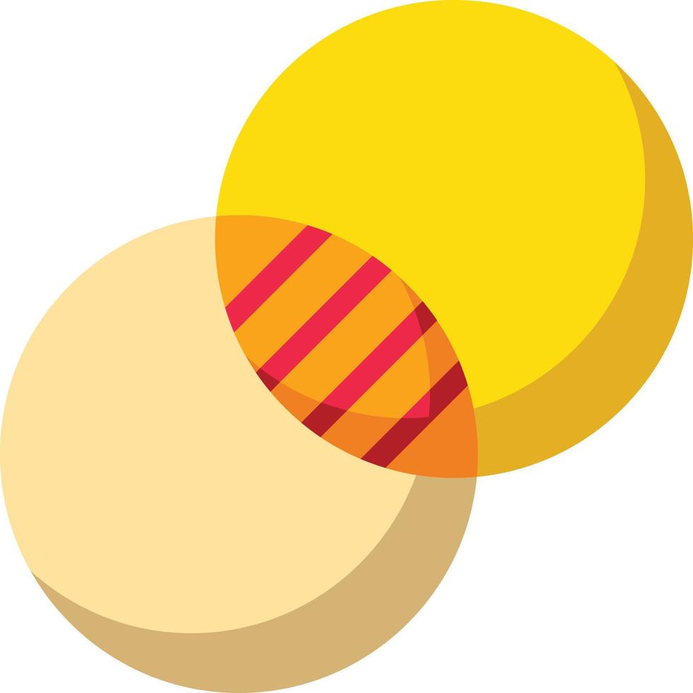 mathematics subset intersect math set - flat icon vector