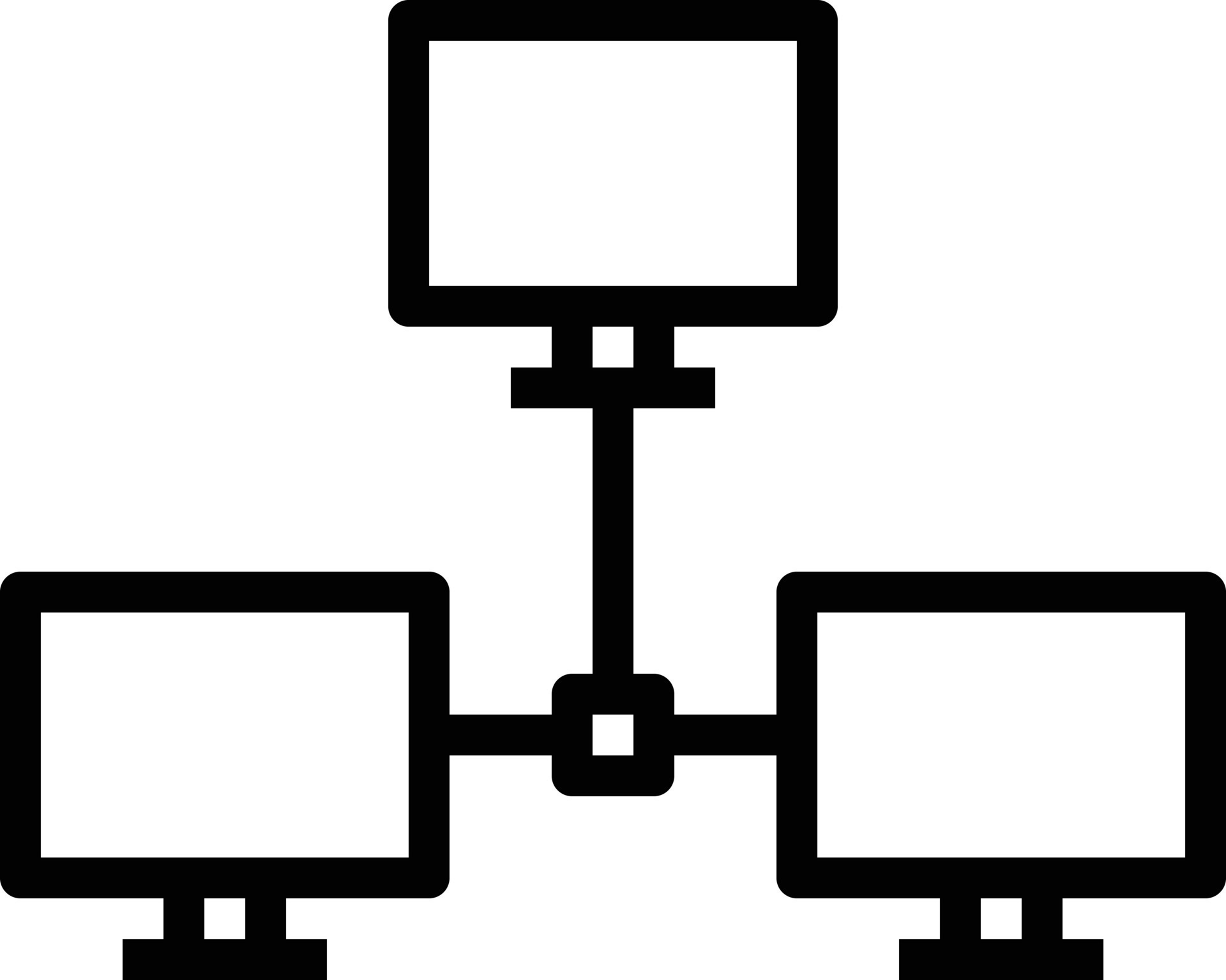 lan computer network outline icon 14055150 Vector Art at