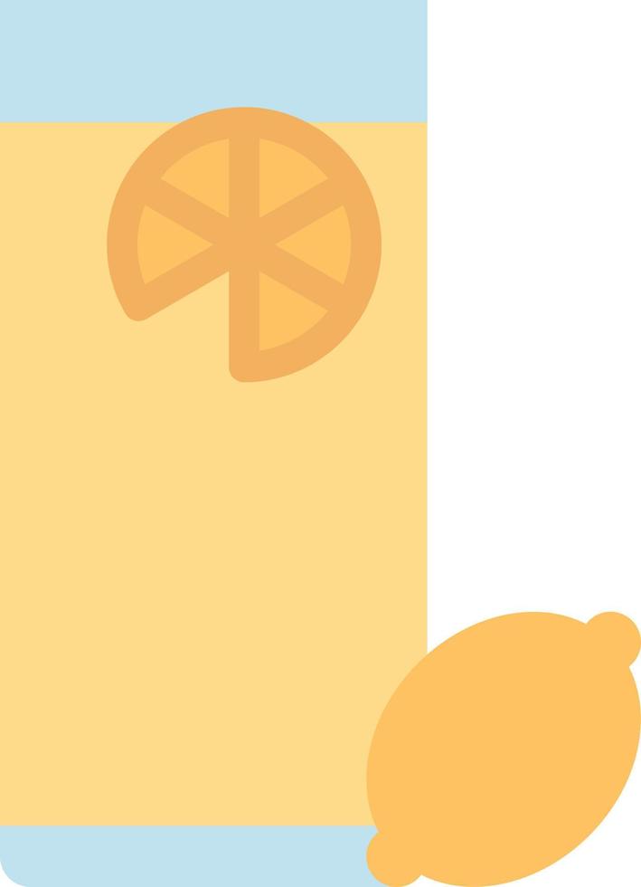 jugo de limonada bebida de vidrio de limón - icono plano vector