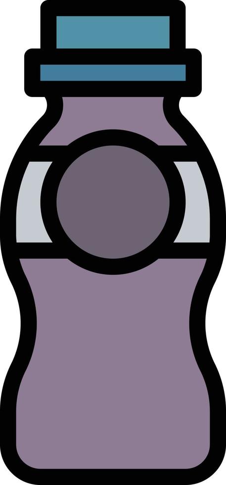 drinking yogurt bottle milk beverage - filled outline icon vector