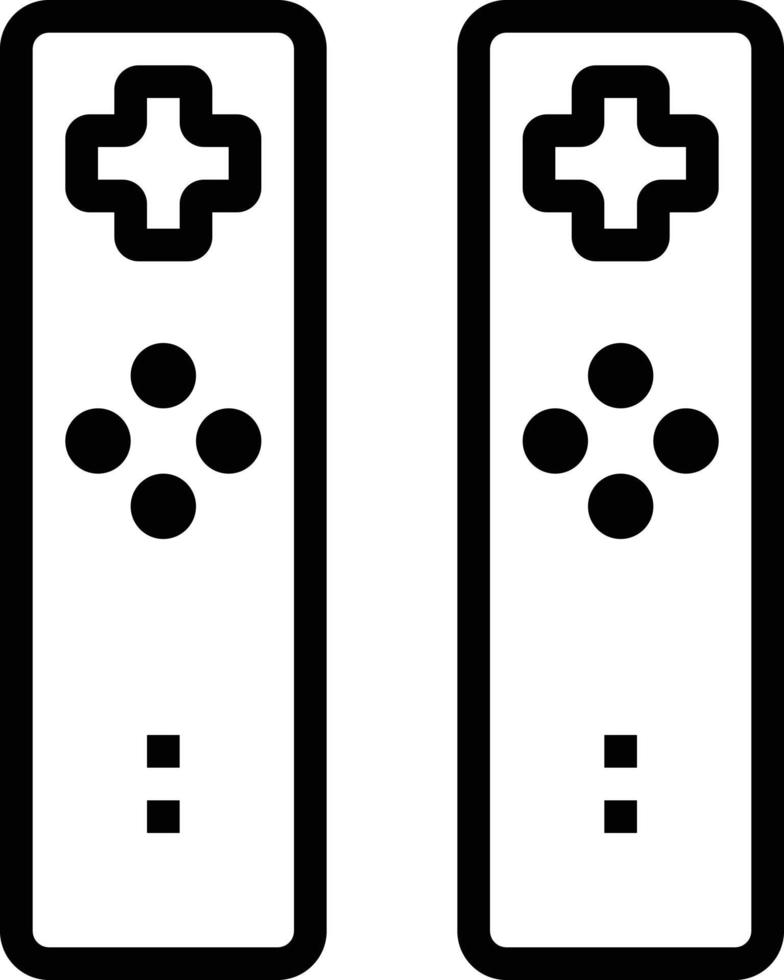 remote game controller wifi - outline icon vector