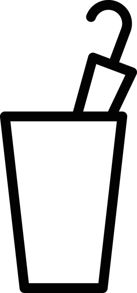 umbrella stand umbrella raining stand furniture - outline icon vector