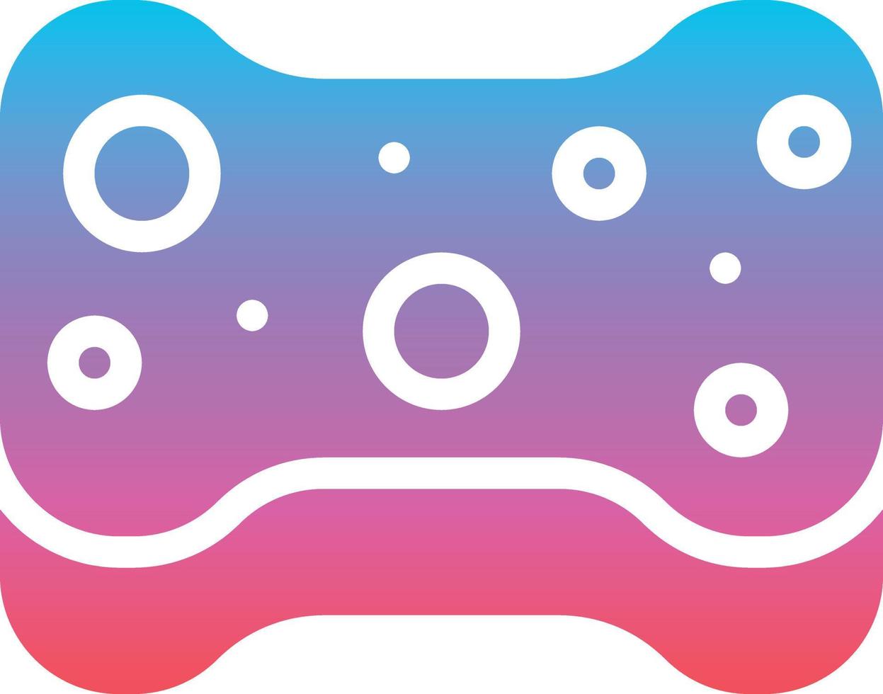 sponge cleaning hygienic - gradient solid icon vector