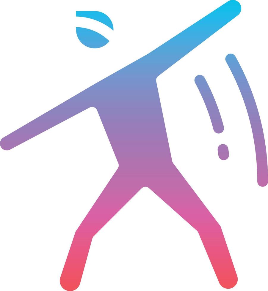 exercise human movement dancing - gradient solid icon vector