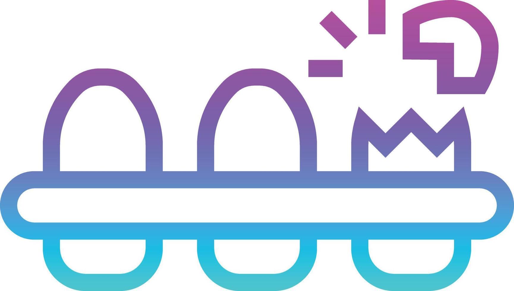 eggs food farm - gradient icon vector