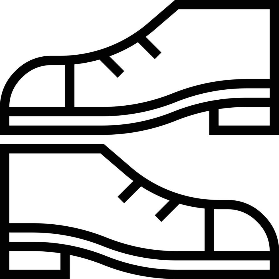 zapatos de moda - icono de contorno vector