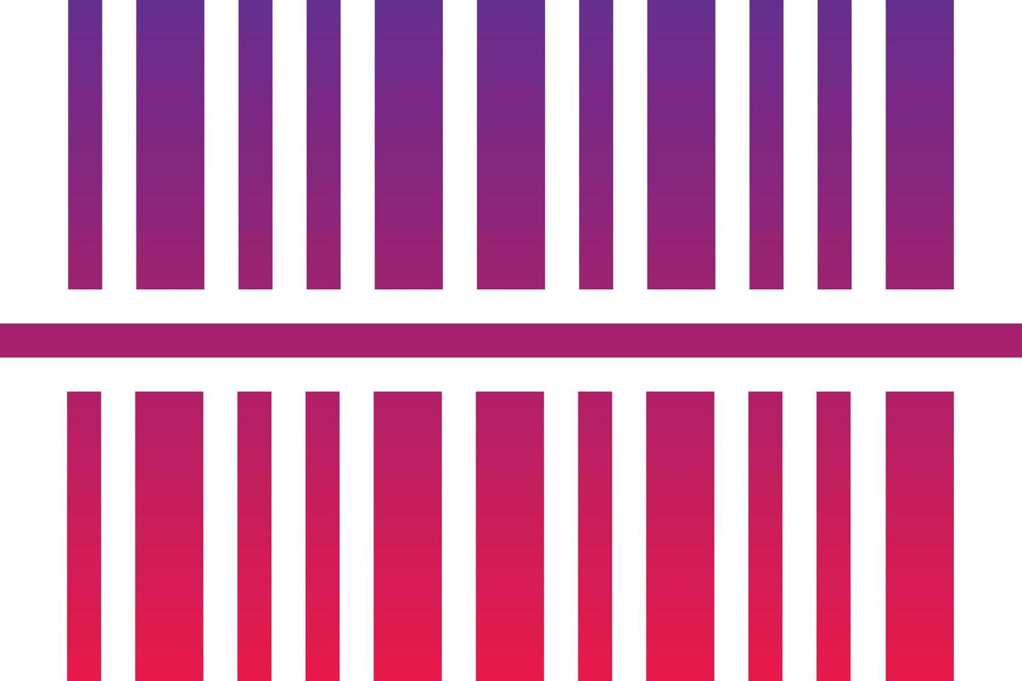 barcode code - gradient icon vector