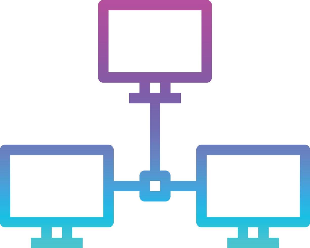 lan computer internet network - gradient icon vector