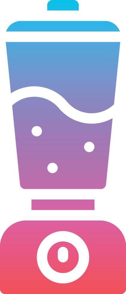 blender smoothie electronic iced beverage - gradient solid icon vector