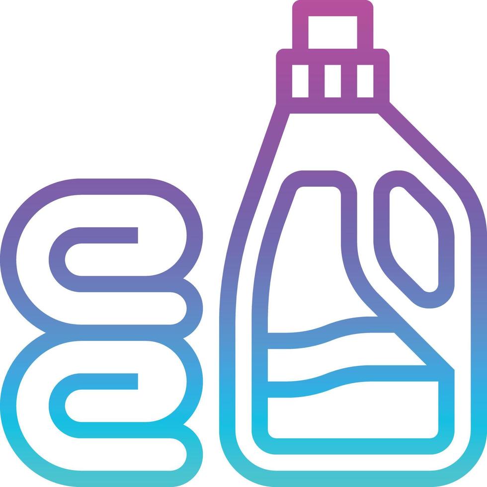 softener laundry cleaning - gradient icon vector