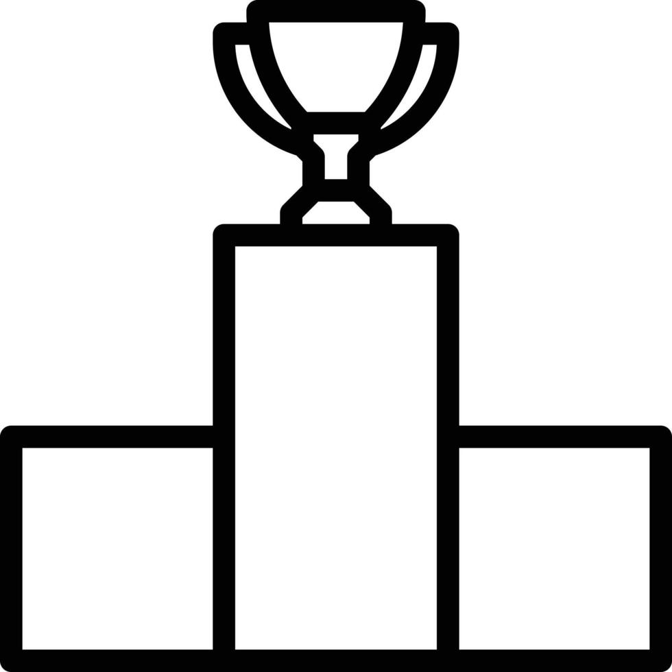 éxito ganador recompensa competir perdedor - icono de contorno vector