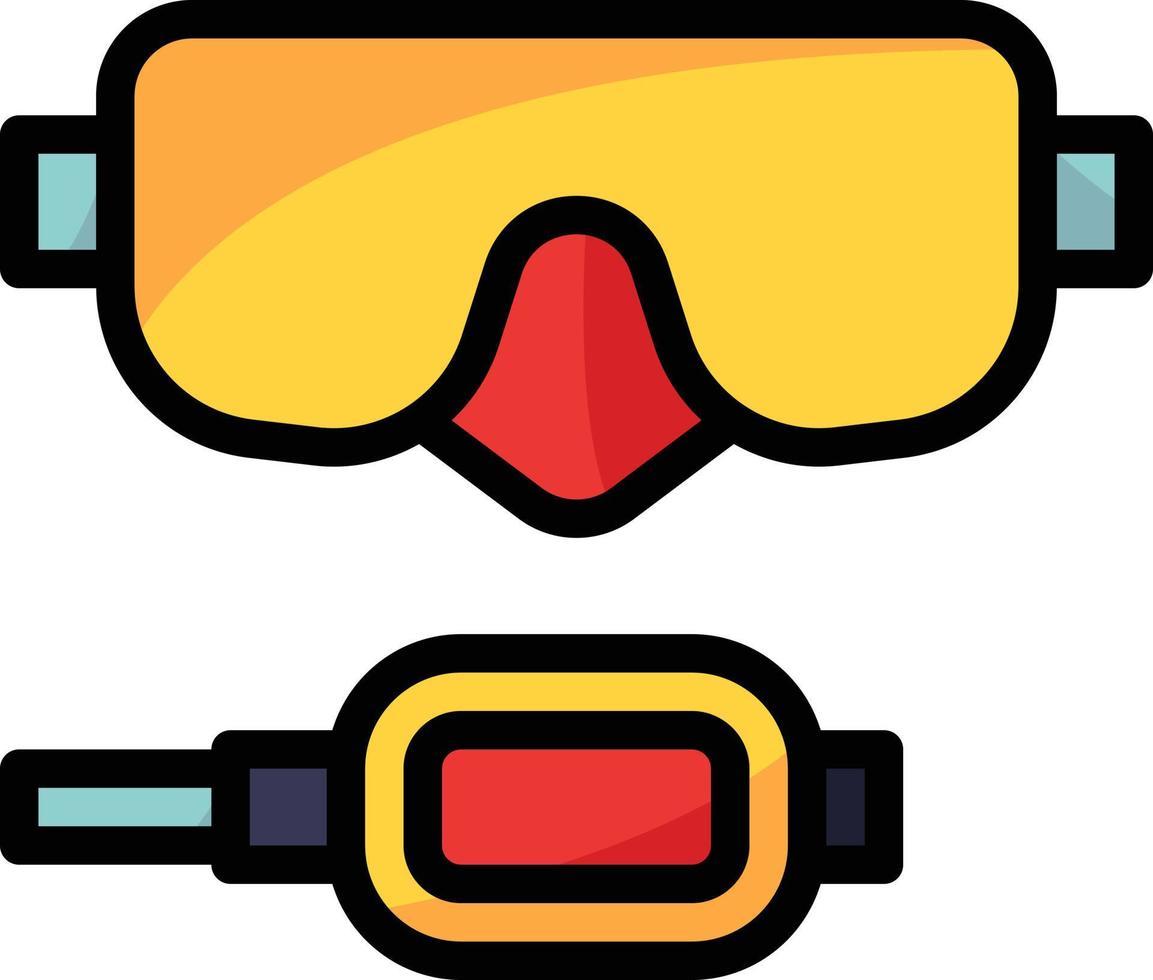 diving sport underwater oxygen - filled outline icon vector