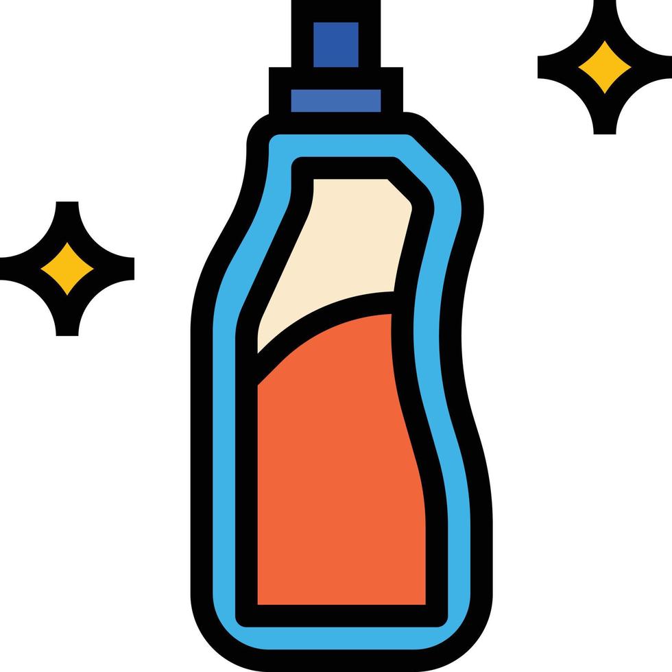 detergent laundry cleaning - filled outline icon vector
