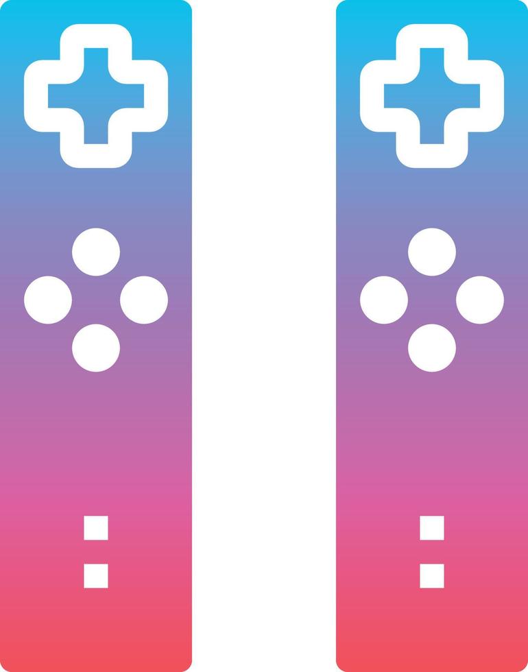 remote game controller wifi - gradient solid icon vector