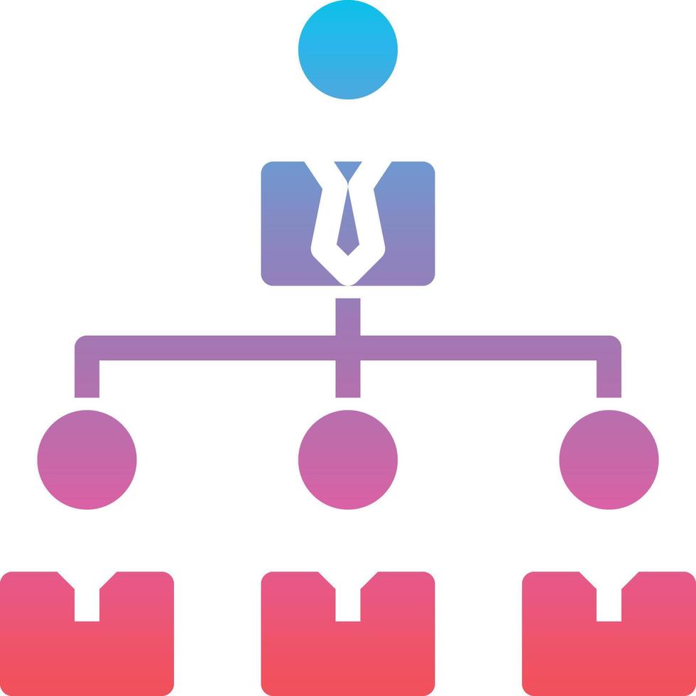 organization collaboration teamwork connection partnerships - solid gradient icon vector