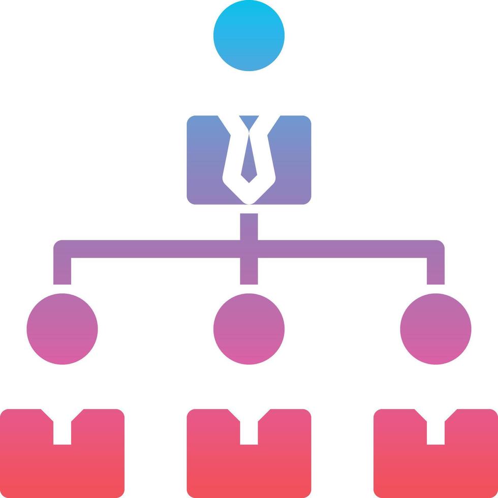 organization collaboration teamwork connection partnerships - solid gradient icon vector