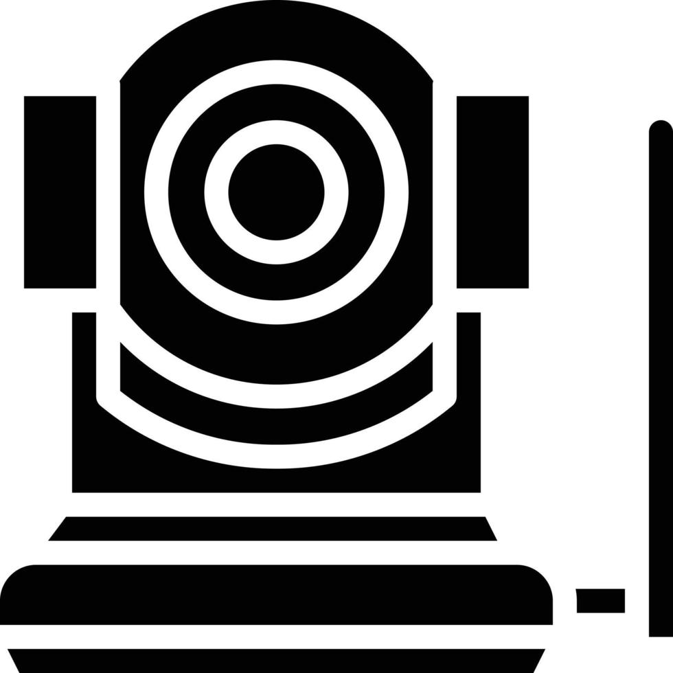 cctv spy camera video recorder security - solid icon vector
