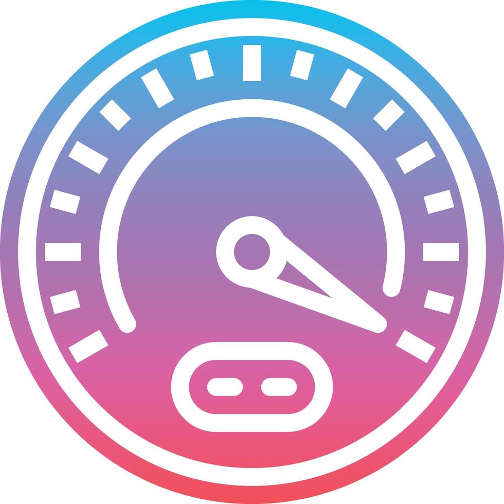 racing car meter speeding - gradient solid icon vector