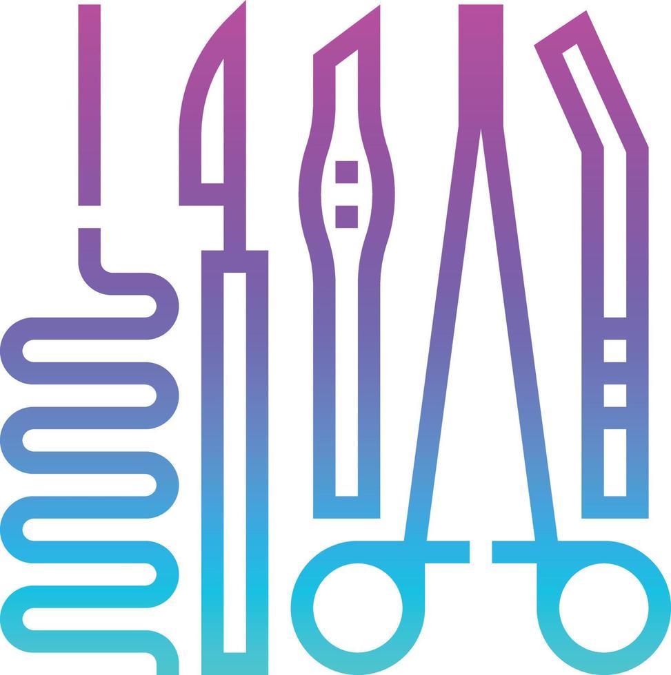 surgical healthcare medical - gradient icon vector