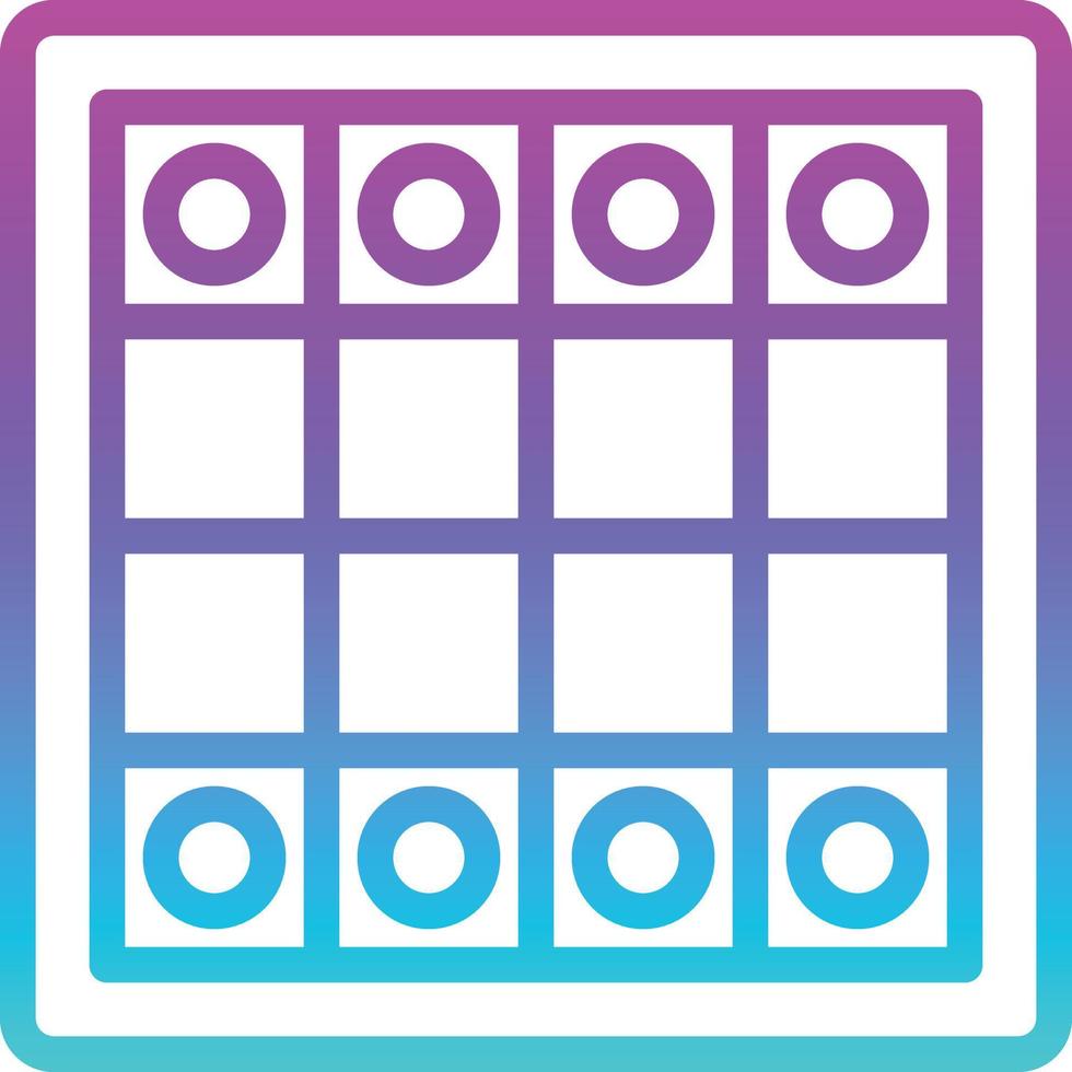 board game playing chess - gradient icon vector