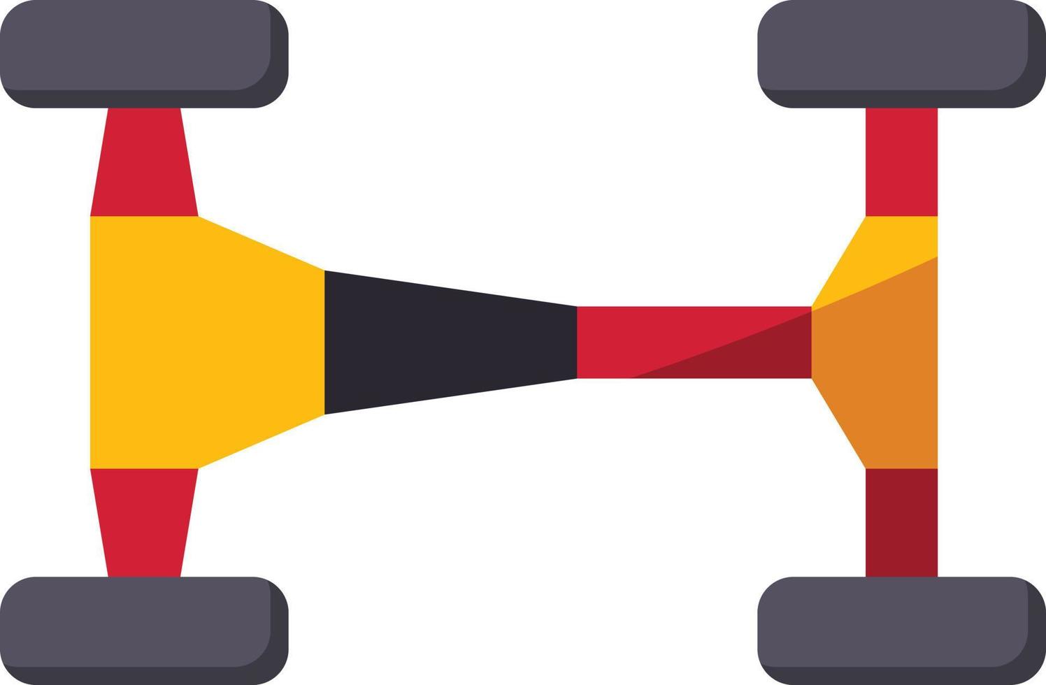 chassis part racing fix - flat icon vector