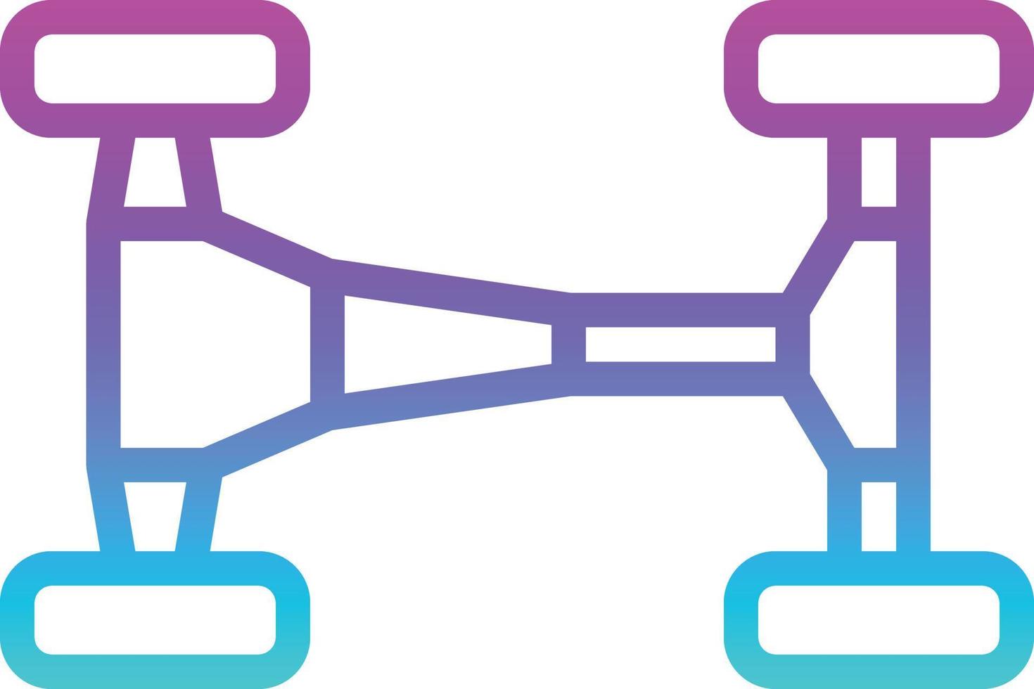 chassis part racing fix - gradient icon vector