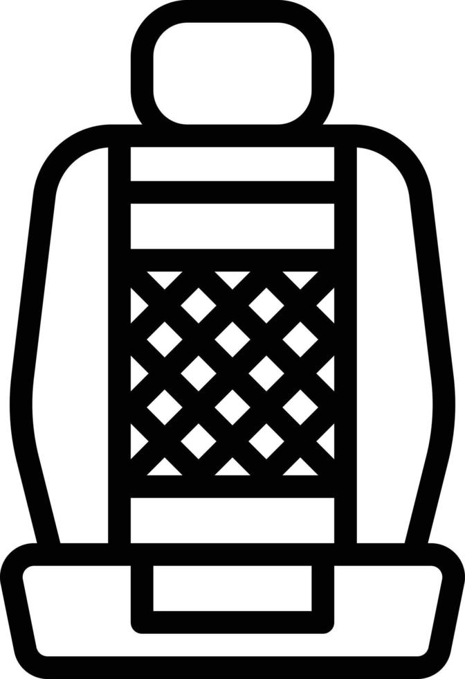 seat sit driving racing - outline icon vector