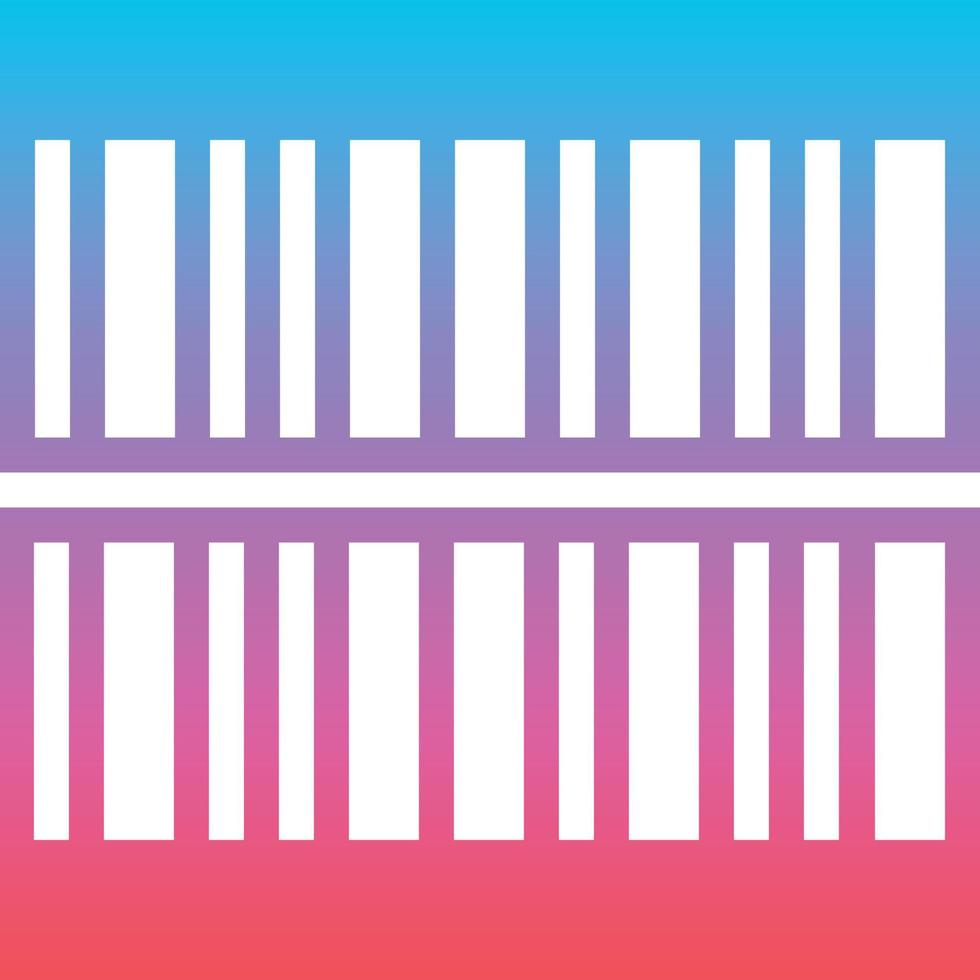 barcode code - gradient solid icon vector