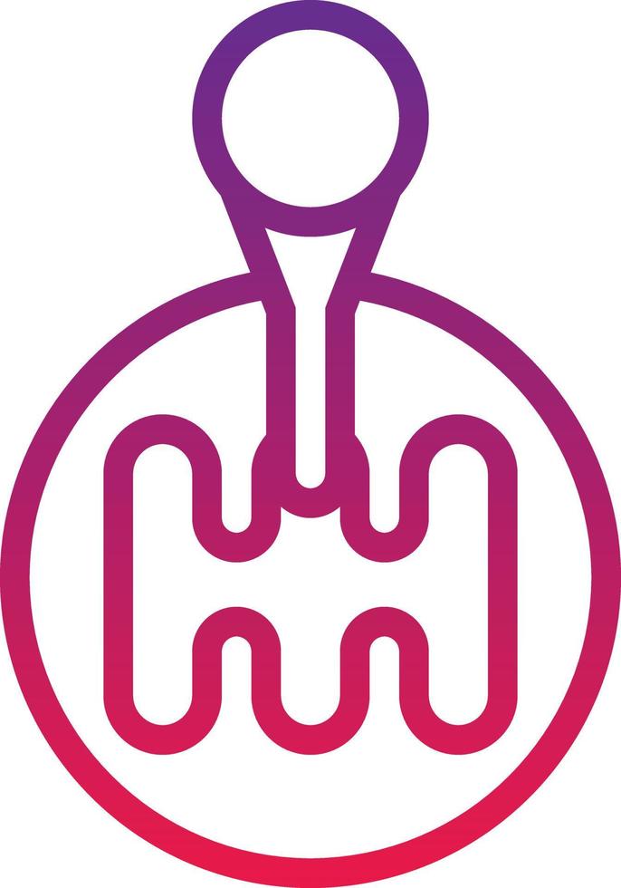 stick shift gear speed - gradient icon vector