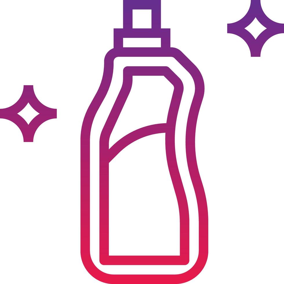 detergent laundry cleaning - gradient icon vector