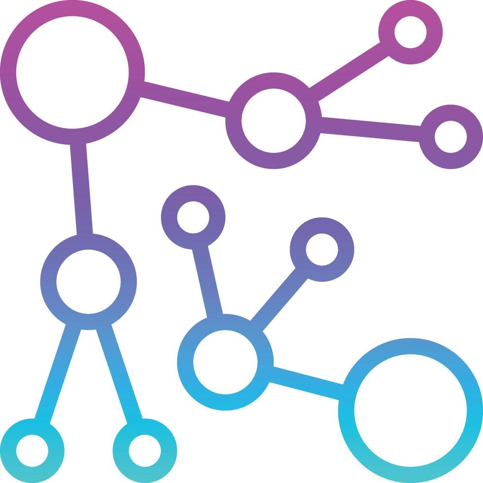 connection group leveling spread - gradient icon vector