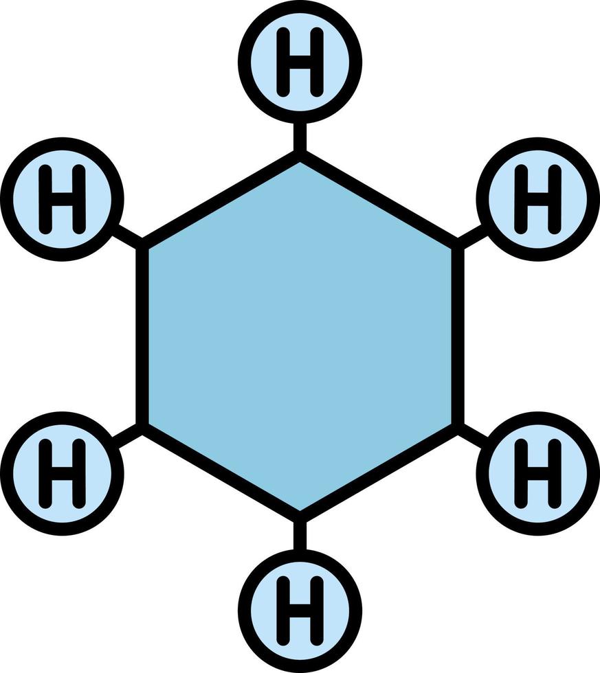 molecules icon color icon vector