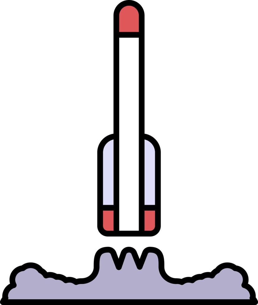 fly, rocket, space color icon vector