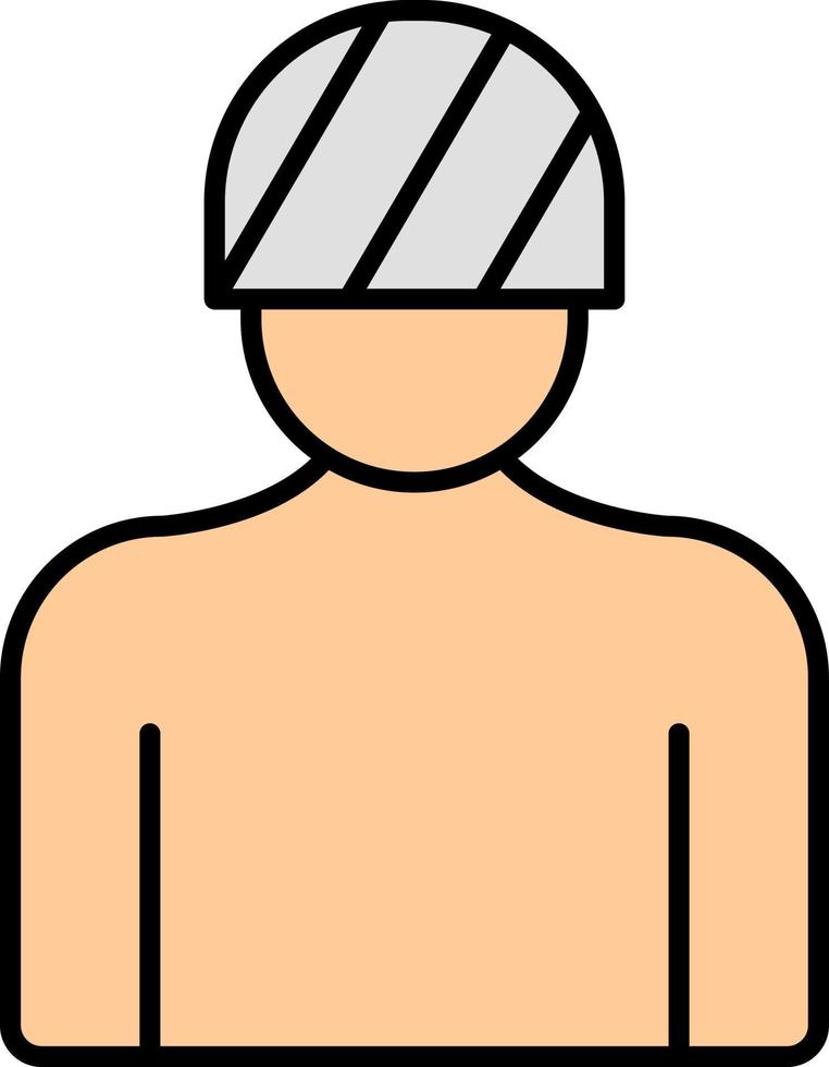 head, injury, bone color icon vector