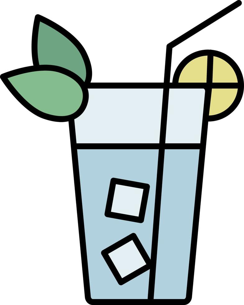 cocktail color icon vector