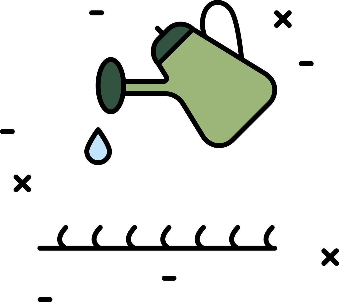 water, plant color icon vector