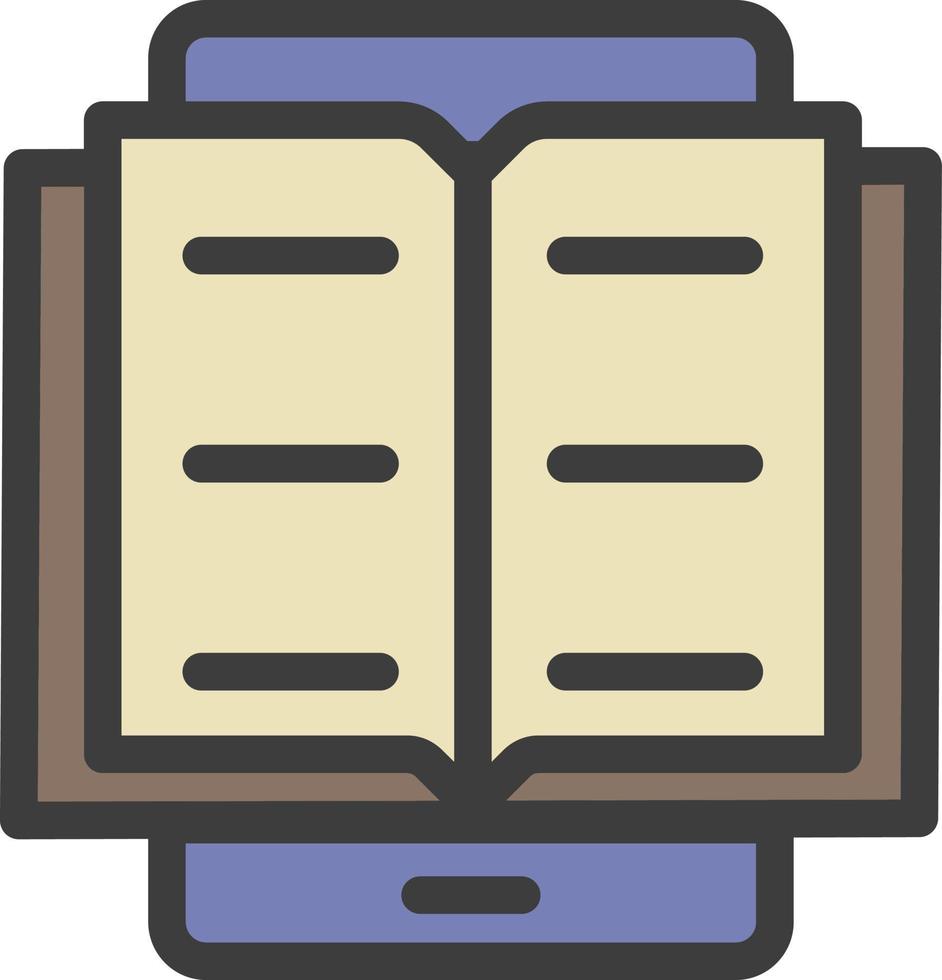 application, online, book color icon vector