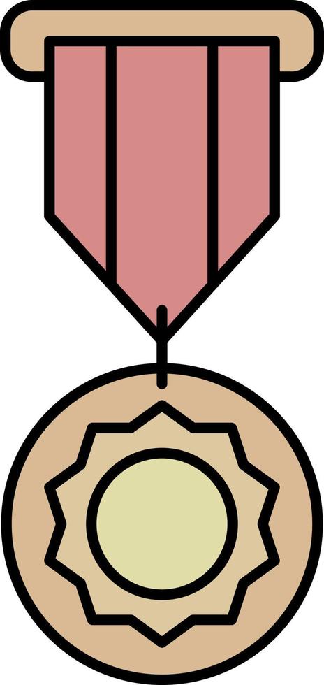 Award, medal color icon vector