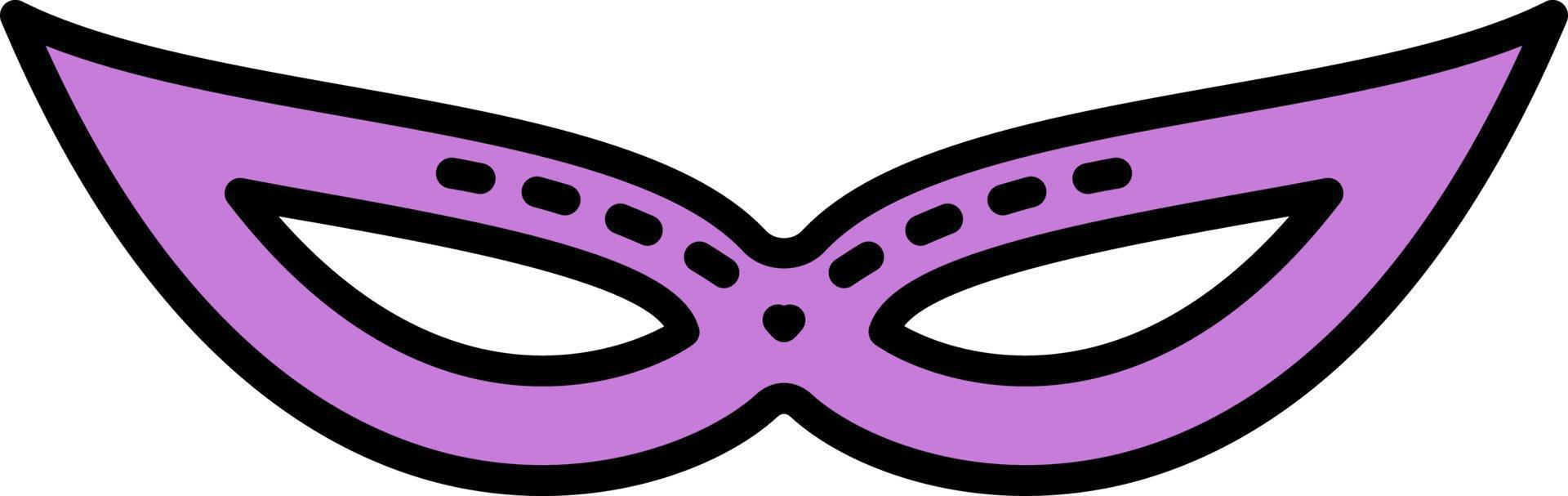Mardi gras, mask color icon vector
