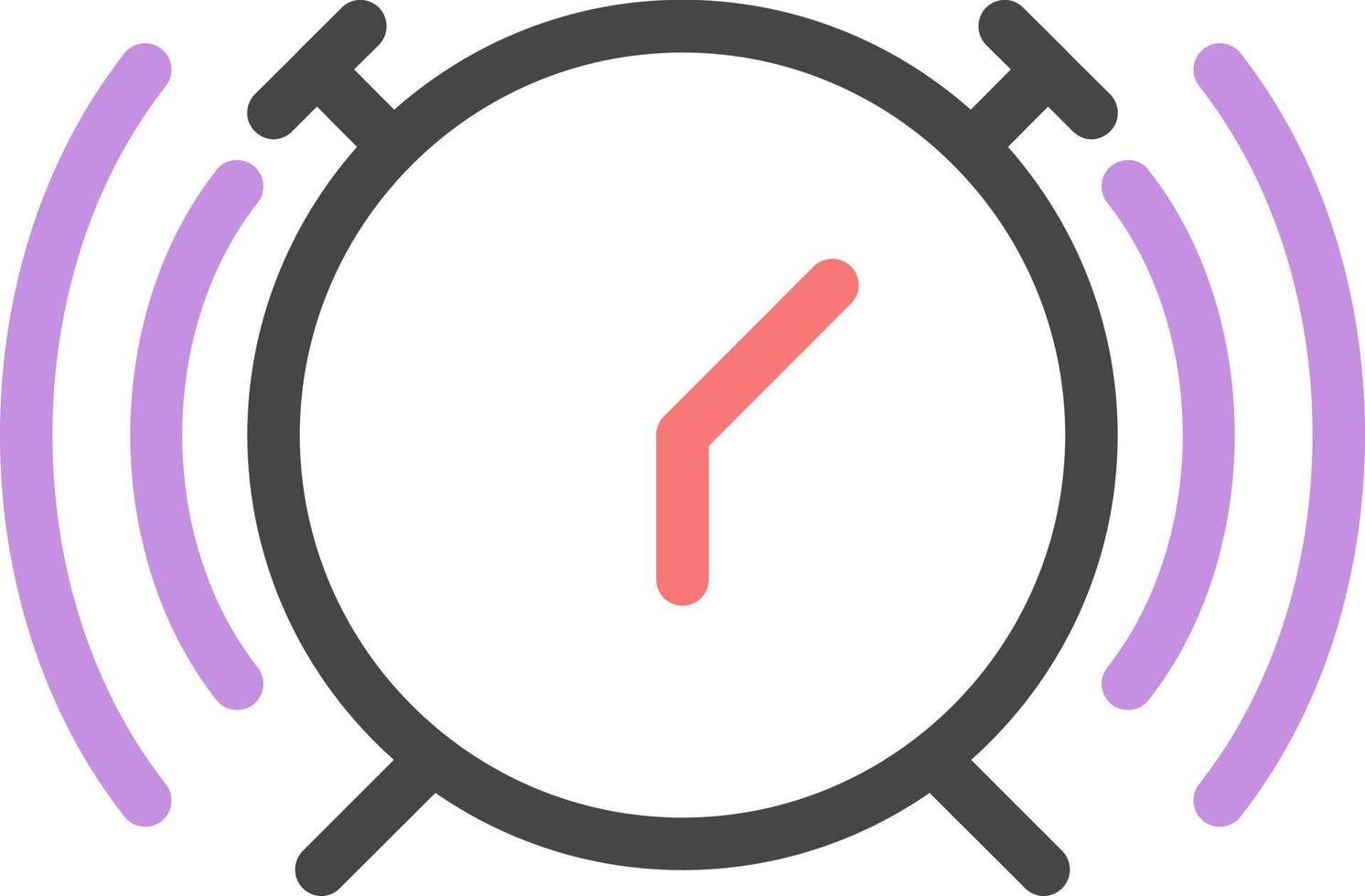 alarm clock color icon vector