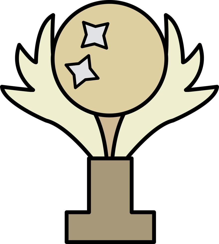 Award, cup color icon vector