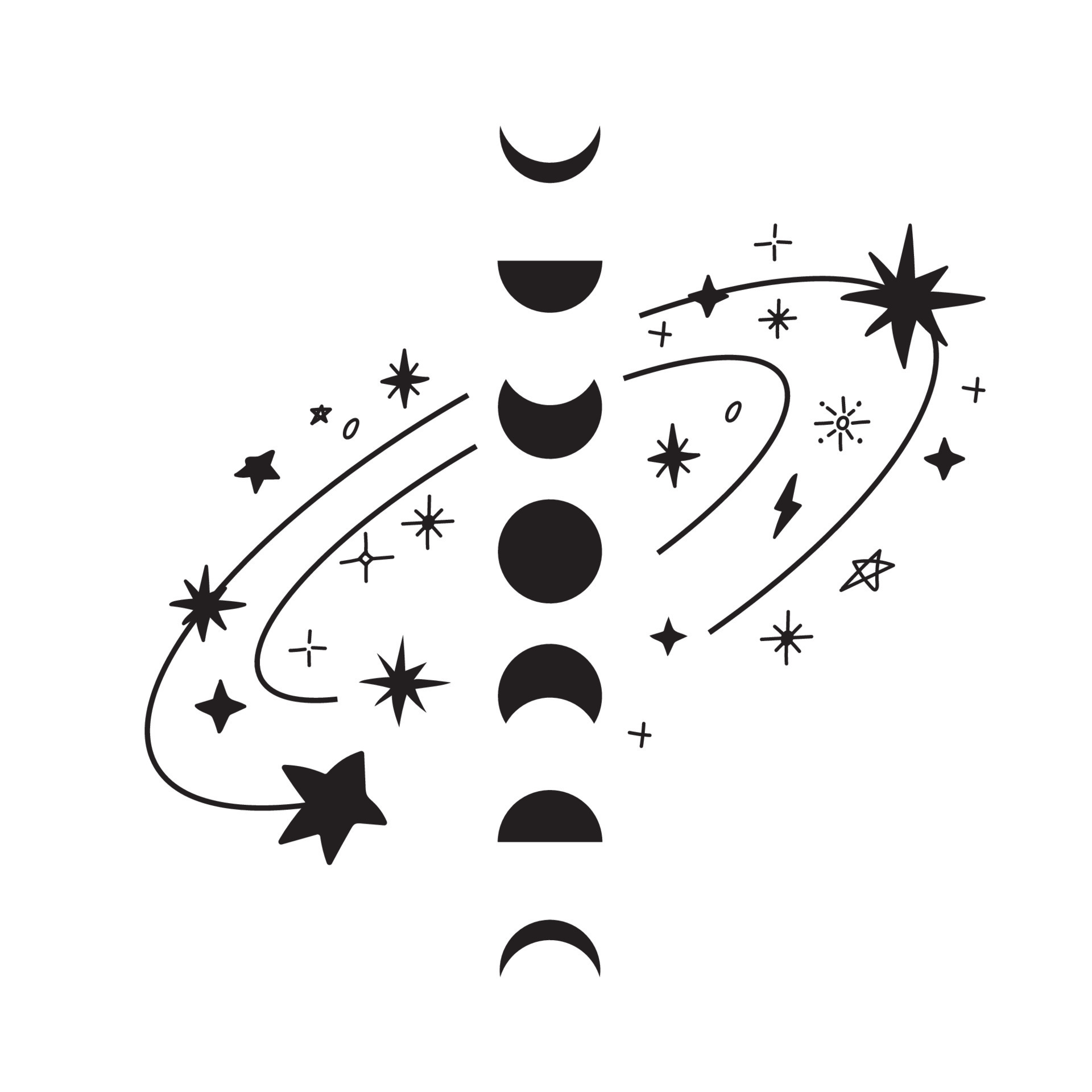 https://static.vecteezy.com/system/resources/previews/014/056/929/original/moon-phases-silhouettes-with-stars-crescent-new-full-surface-and-eclipse-vector.jpg