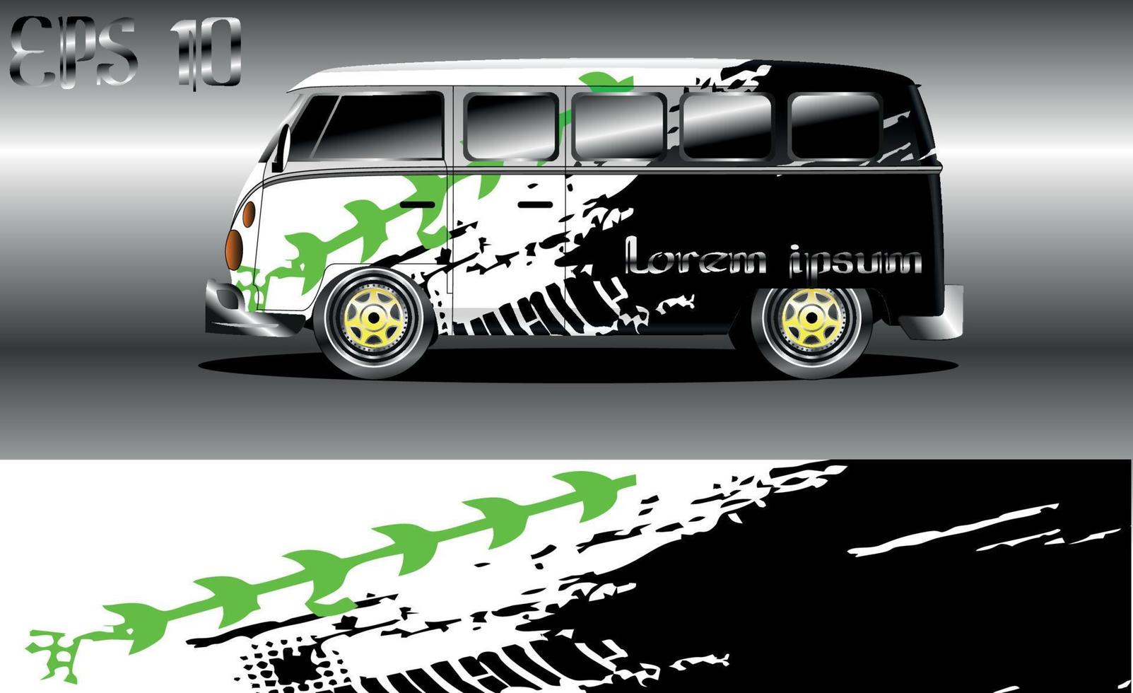 abstract background car wrap for vans, rally and racing cars vector