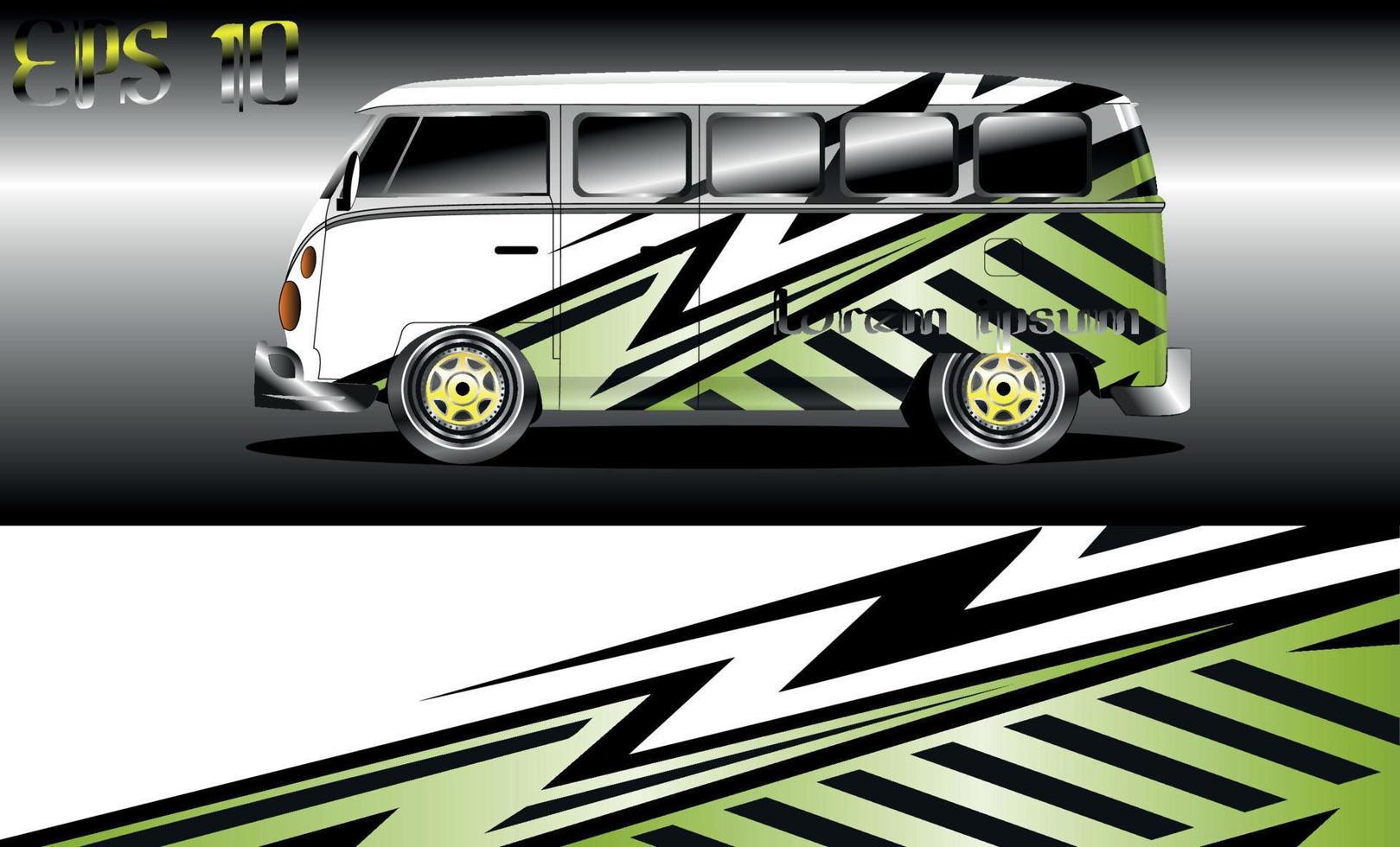 abstract background car wrap for vans, rally and racing cars vector