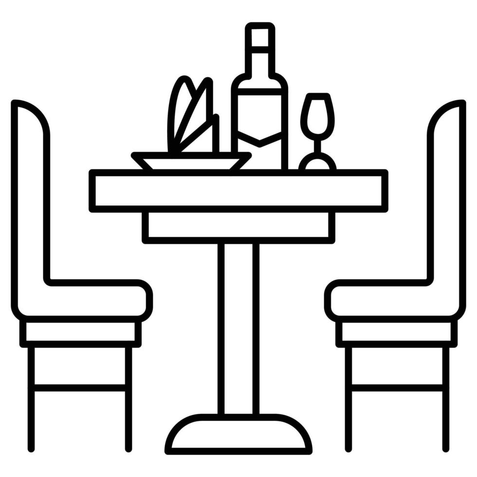 Dining Table Which Can Easily Edit or Modify vector