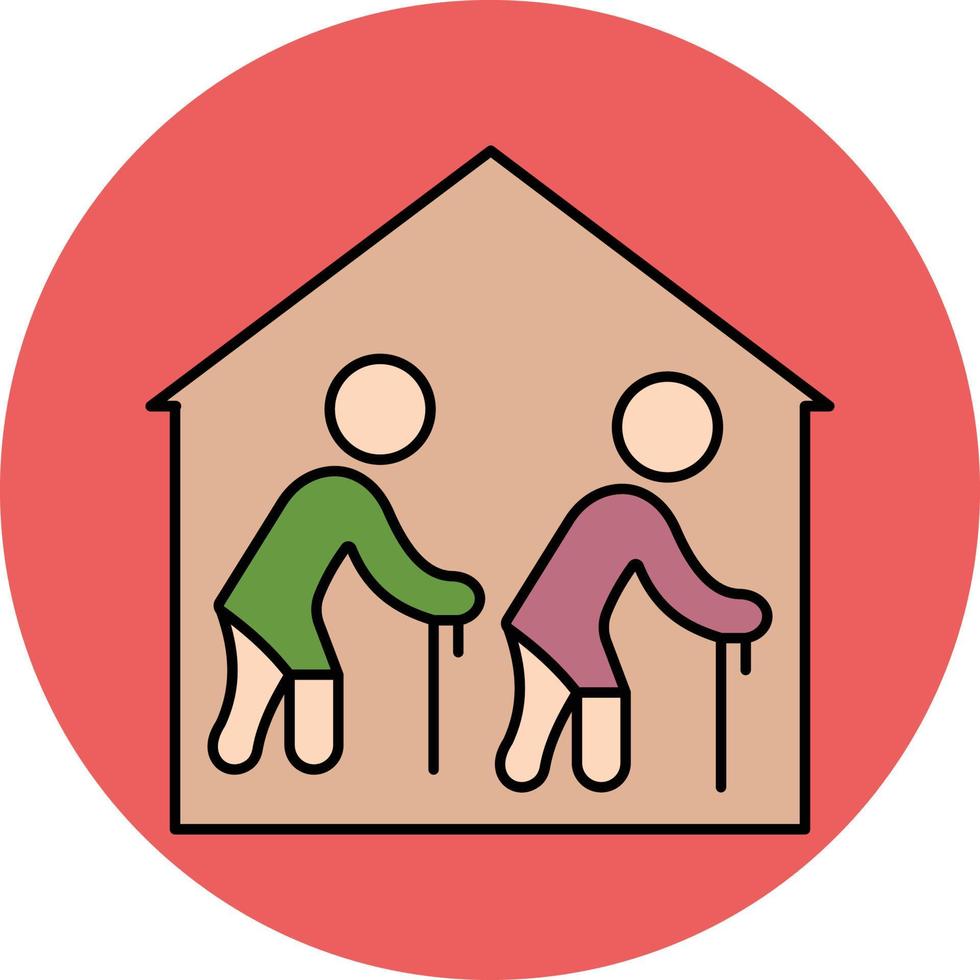 Elderly community Which Can Easily Modify Or Edit vector