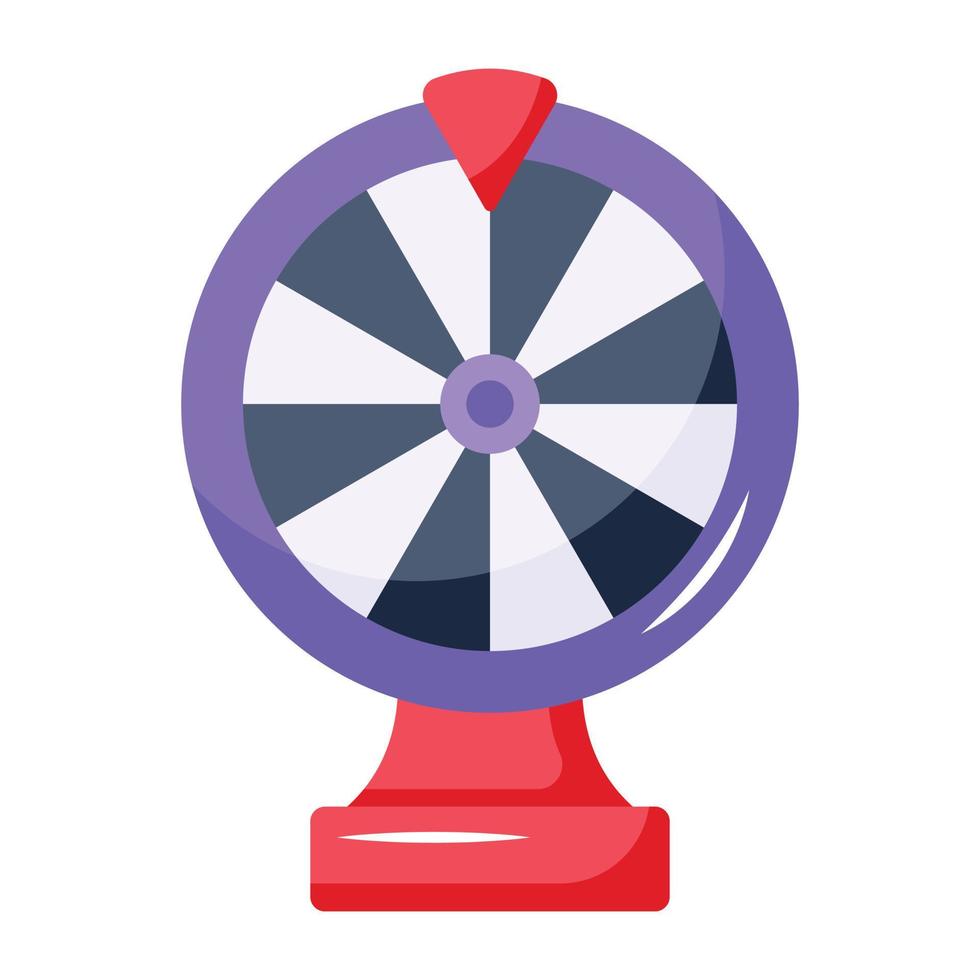 Premium flat icon of lucky wheel vector